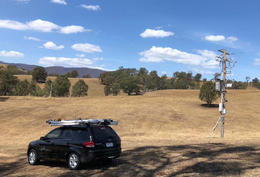 HV operator performing field switching in the Victorian high country, Australia